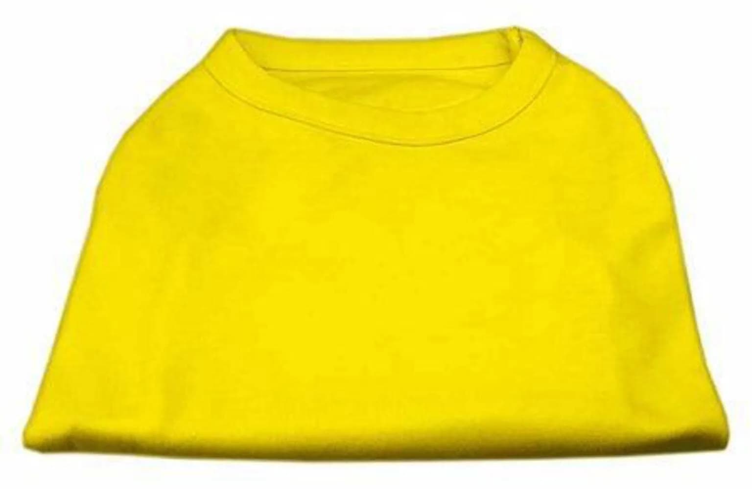 Mirage Pet Products 12-Inch Plain Shirts, Medium, Light Pink | Comfortable, Durable Pet Apparel — Yellow / m