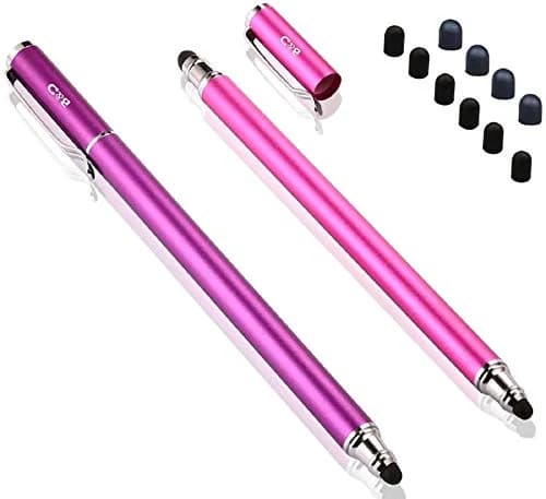 Bargains Depot 2 Pcs Input Pen 5.5" | Small Tip Series, Purple/Pink thumbnail 1