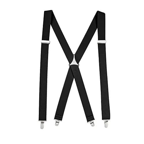 HOLD'EM Men’s X-Back Adjustable Suspenders 54" | Premium Quality Classic Style thumbnail 1