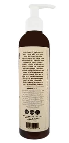 Griffin Remedy Bulgarian Lavender Body Lotion with MSM -8oz | Deep Hydration & Youthful Skin thumbnail 3