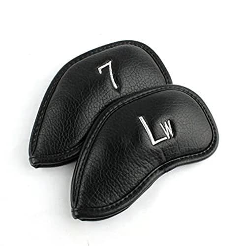 Craftsman Golf 12pcs Thick Synthetic Leather Left Handed Iron Head Covers Set | Waterproof & Oversize for All Brands thumbnail 5