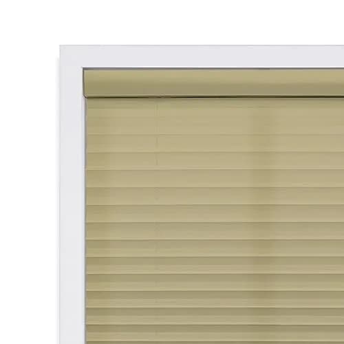 DEZ FURNISHINGS Cordless 1" Light Filtering Pleated Shade, Fabric, 27" W x 64" H thumbnail 6