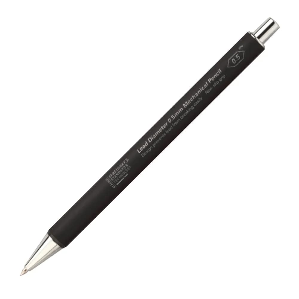 ニトムズ(Nitoms) STALOGY Mechanical Pencil 0.5mm | Comfortable, Japan Product — Black