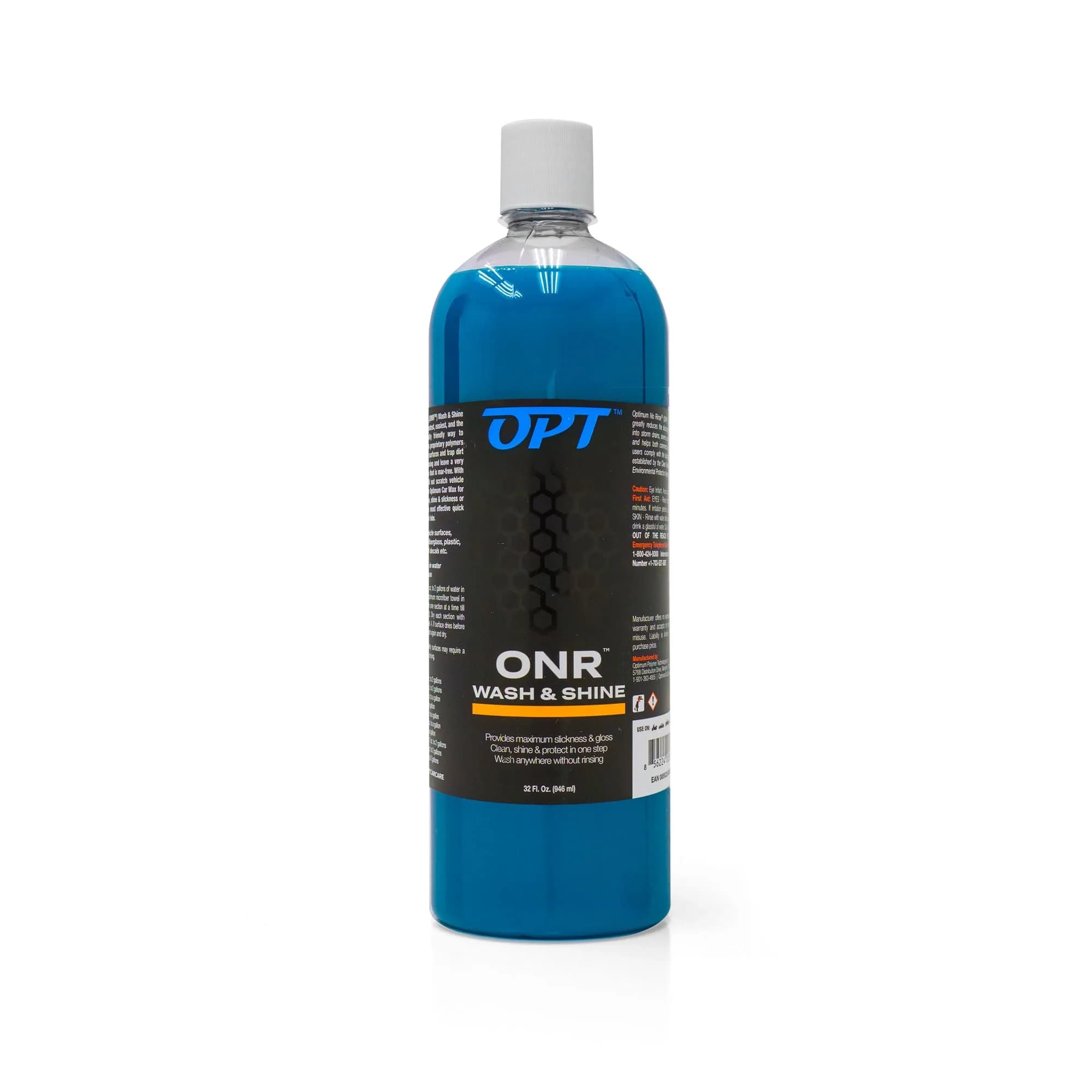 Optimum No Rinse Wash and Shine Version 5 - ONR Rinseless Car Wash Soap 946ml (32 Fl Oz) | Eco-Friendly, Waterless Detailing Solution - main product image