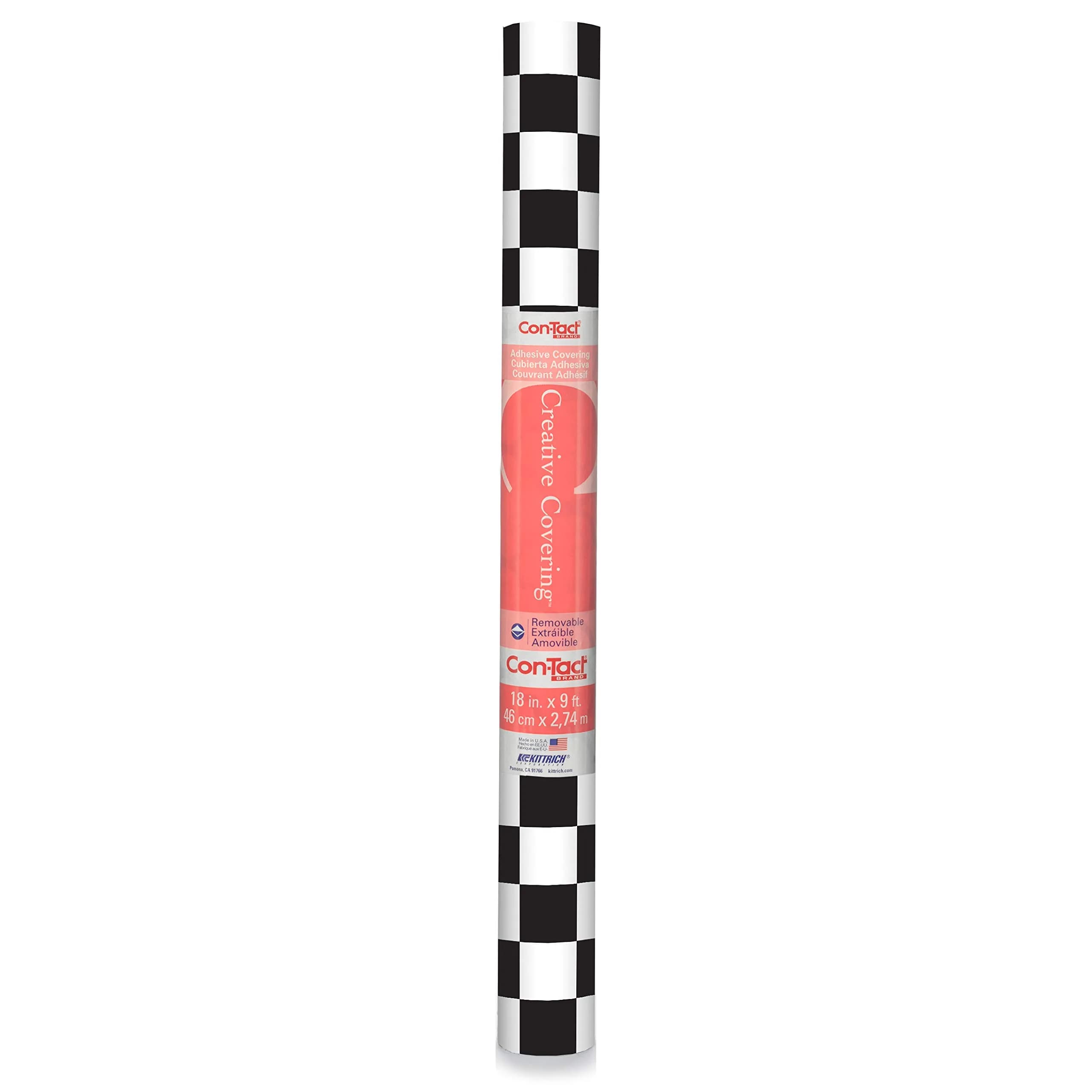 Con-Tact Brand Creative Covering Shelf Liner 18" x 9' (28 cm x 2.74 m) | Waterproof, Removable Vinyl Drawer Liner