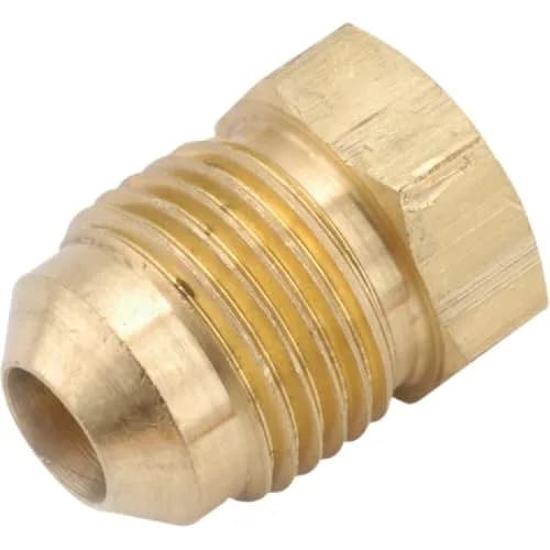 Anderson Metals Brass Flare Plug 1/4 in. | Lead-Free, Meets Public Law 111-380, Bagged (10 pcs) thumbnail 1