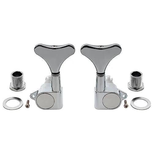 Musiclily Bass Tuning Machines, Chrome, 4 Pieces | Gear Ratio 19:1 for Ibanez Style Bass thumbnail 4