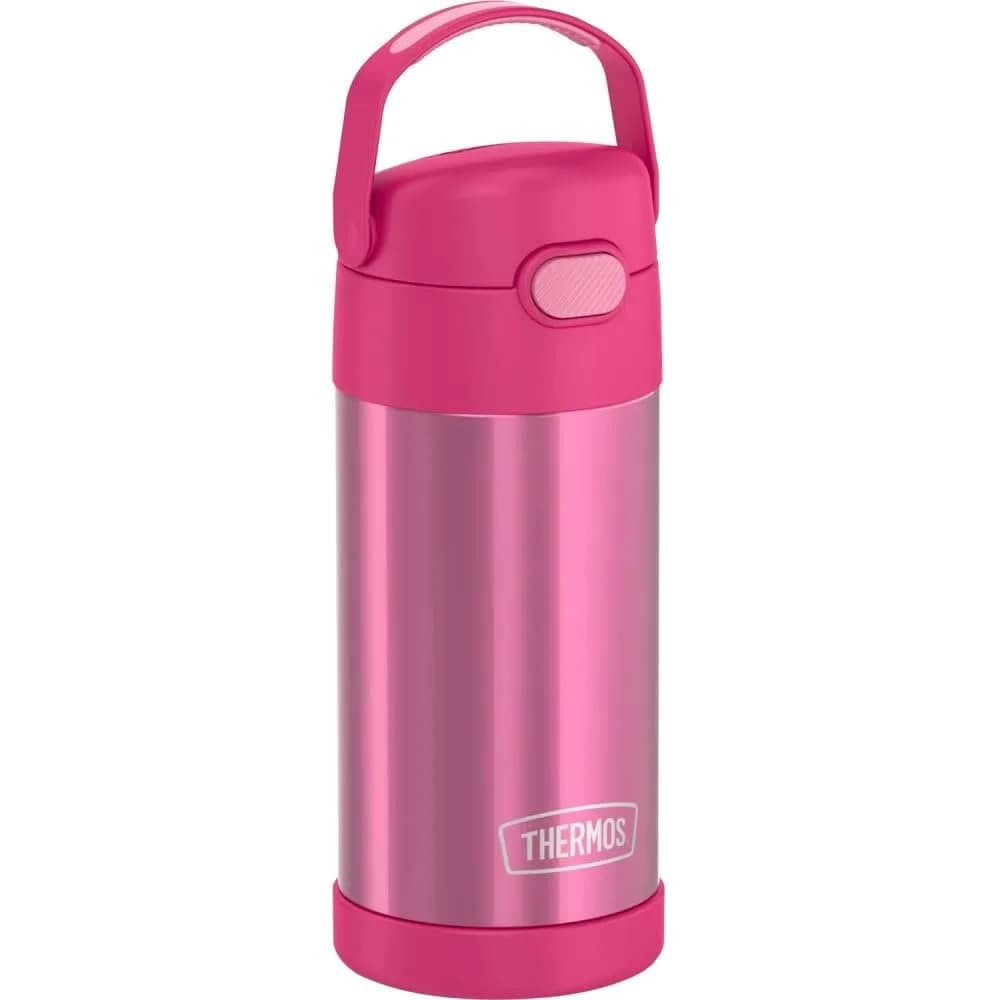 THERMOS FUNTAINER Water Bottle with Straw, 12oz (355ml) Black | Keeps Drinks Cold for 12 Hours — Pink / 12 Ounces