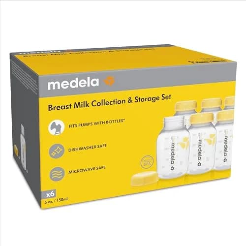 Medela 5oz Breast Milk Storage Bottles | Leak-Proof BPA-Free 6 Pack thumbnail 6