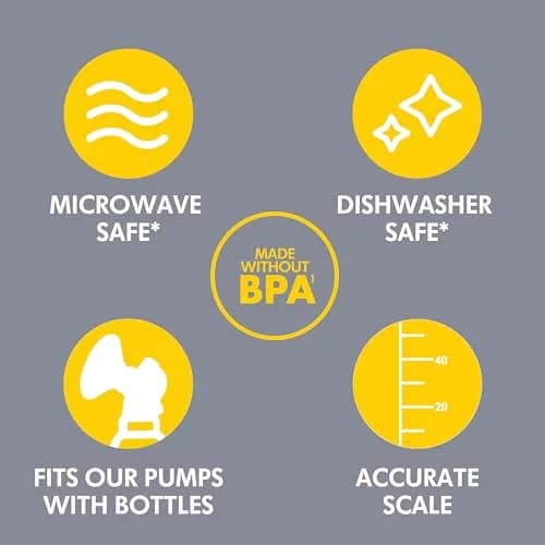 Medela 5oz Breast Milk Storage Bottles | Leak-Proof BPA-Free 6 Pack thumbnail 3