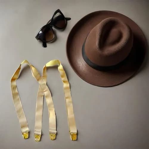 Hold-Up Suspender Co. Under-Ups Suspenders Large Tan 1.5-inch (3.81 cm) Width | Hidden Undergarment Style with No-Buzz Gripper Clasps thumbnail 5