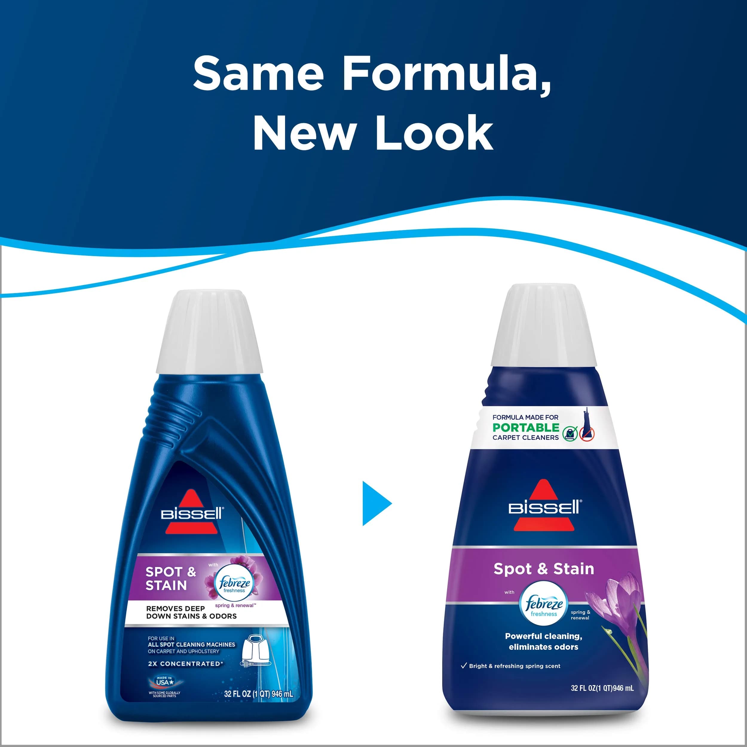 Bissell Spot & Stain with Febreze Spring Renewal Formula 946ml (32 Fl Oz) | Removes Tough Stains & Odors - view 8