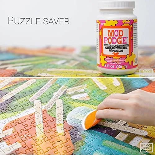 Mod Podge Puzzle Saver Glue 236ml (8 Fl Oz) | Dries Clear, Non-Toxic, Water-Based thumbnail 3