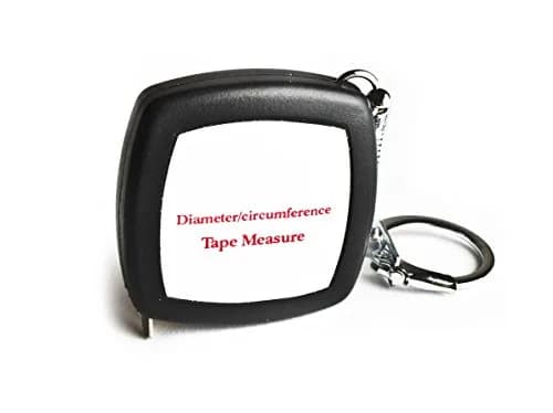 Perfect Measuring Tape Pocket Precision Circumference and Diameter Tape Measure 2m (6.6ft) | Accurate Steel Blade with Keychain thumbnail 1