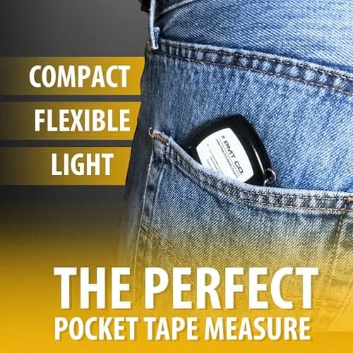 Perfect Measuring Tape Pocket Precision Circumference and Diameter Tape Measure 2m (6.6ft) | Accurate Steel Blade with Keychain thumbnail 2