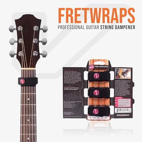 Gruv Gear Fret Wrap & Guitar Mute MTD Edition, 3 Pack Small (Fits 4 String Bass, 6-String Guitar) | Eliminates Unwanted String Noise thumbnail 2