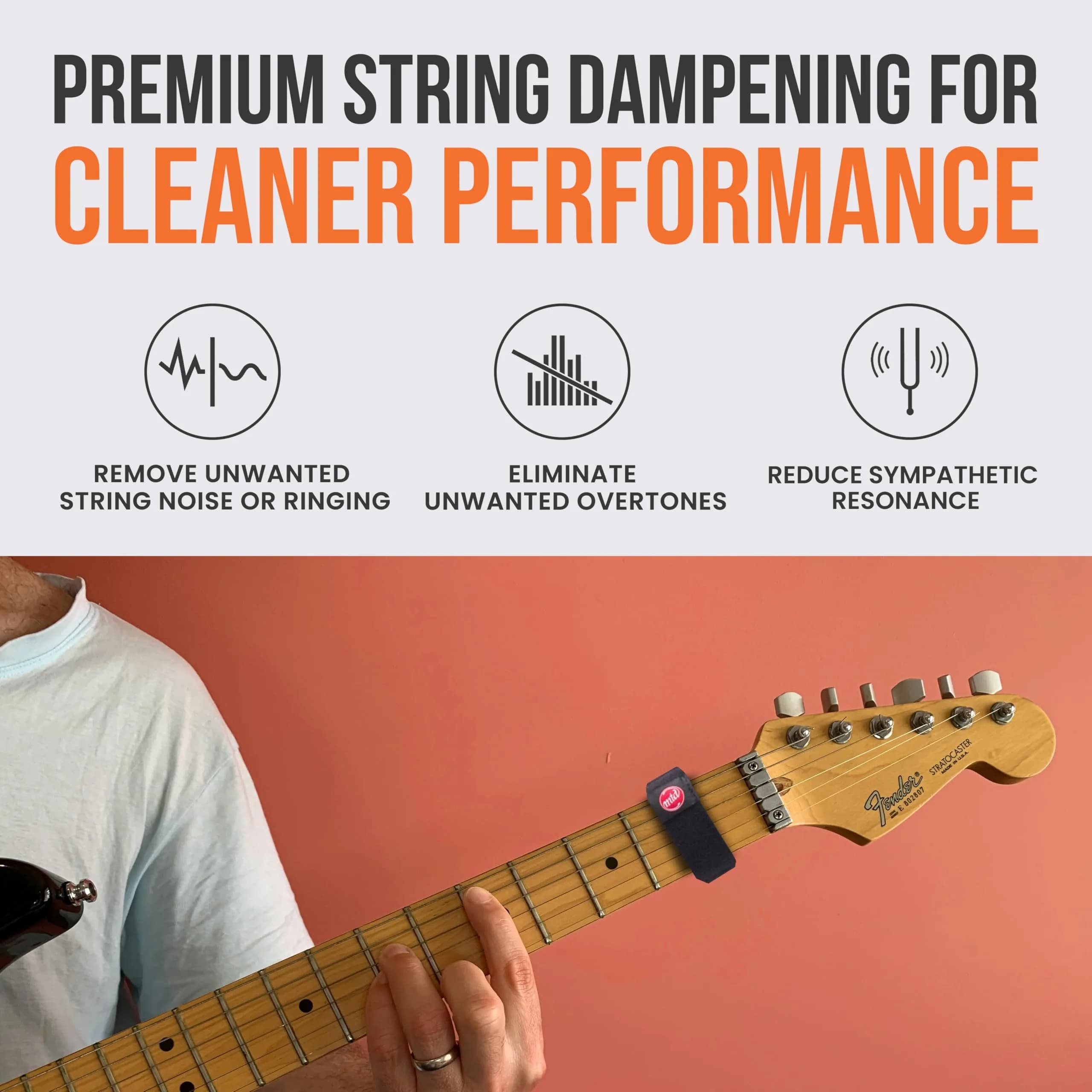 Gruv Gear Fret Wrap & Guitar Mute MTD Edition, 3 Pack Small (Fits 4 String Bass, 6-String Guitar) | Eliminates Unwanted String Noise - view 3