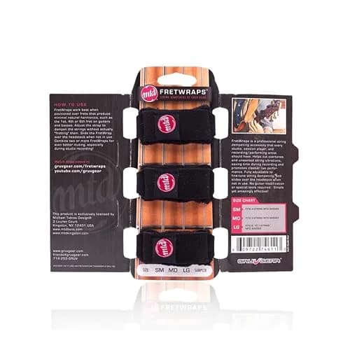 Gruv Gear Fret Wrap & Guitar Mute MTD Edition, 3 Pack Medium | Eliminates Unwanted String Noise Instantly thumbnail 1