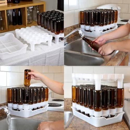 FastRack 24-Bottle Drying Rack & Tray | Stackable, Dishwasher Safe, Made in USA (70-120 chars) thumbnail 4