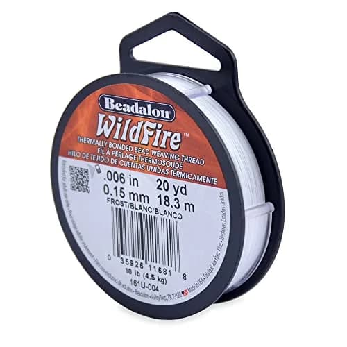 Beadalon Wildfire Beading Thread Jewelry Line 0.006" (18m) Frost | 10lb Break Strength thumbnail 1