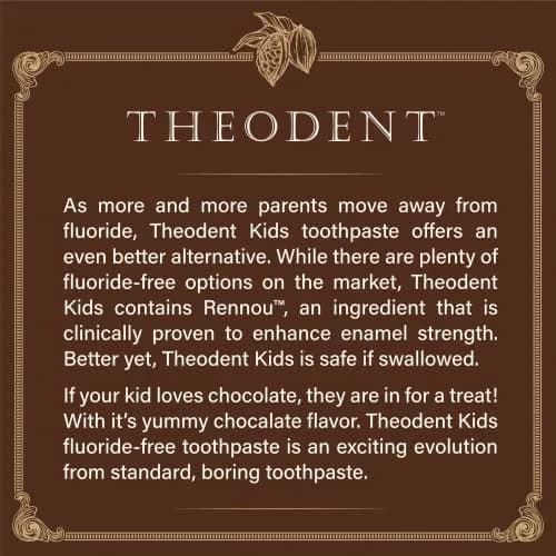 Theodent Kids Toothpaste Chocolate Chip 96.4g (3.4 oz) | Fluoride-Free Enamel Repair thumbnail 2