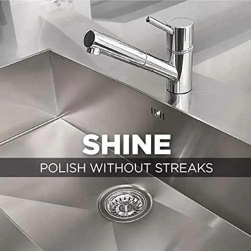 Weiman Stainless Steel Sink & Pots Cleaner Polish 237ml (8 Fl Oz) | Streak-Free Shine for Cookware & Sinks thumbnail 5