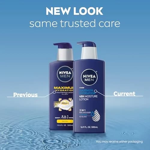 NIVEA MEN Maximum Hydration Body Lotion 500ml (16.9 Fl Oz) | 48-Hour Intensive Moisture for Dry Skin thumbnail 2