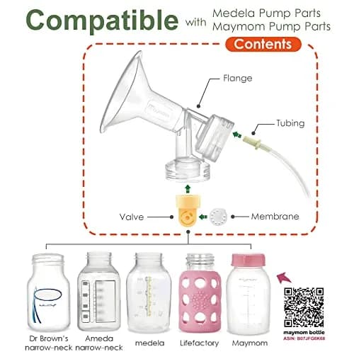 Maymom Breast Pump Replacement Kit for Medela Swing 25mm Breastshield (Medium) | BPA-Free, FDA Registered thumbnail 4