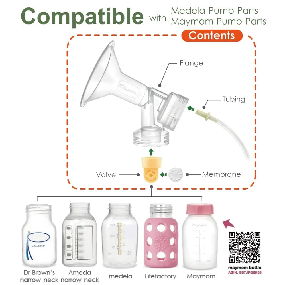 Maymom Breast Pump Replacement Kit for Medela Swing 25mm Breastshield (Medium) | BPA-Free, FDA Registered - view 4