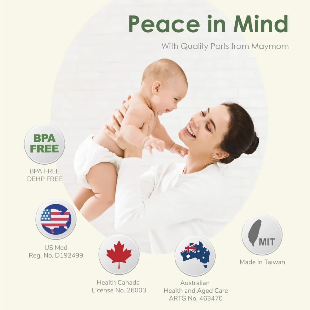 Maymom Breast Pump Replacement Kit for Medela Swing 25mm Breastshield (Medium) | BPA-Free, FDA Registered - view 8