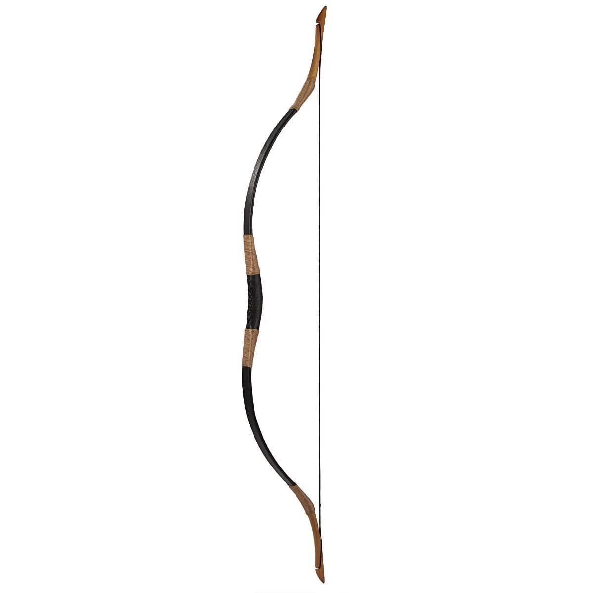 longbowmaker Hungarian Style Handmade Longbow Flagella Recurve Horsebow Archery 45LB | Beginner Youth Archery Set