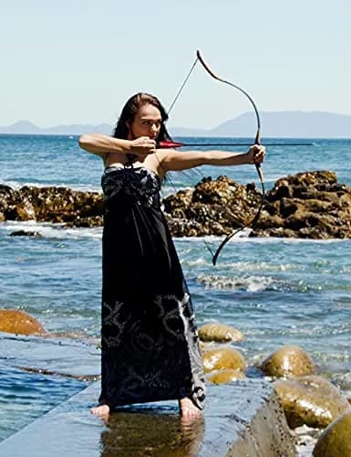 longbowmaker Hungarian Style Handmade Longbow Flagella Recurve Horsebow Archery 45LB | Beginner Youth Archery Set thumbnail 5