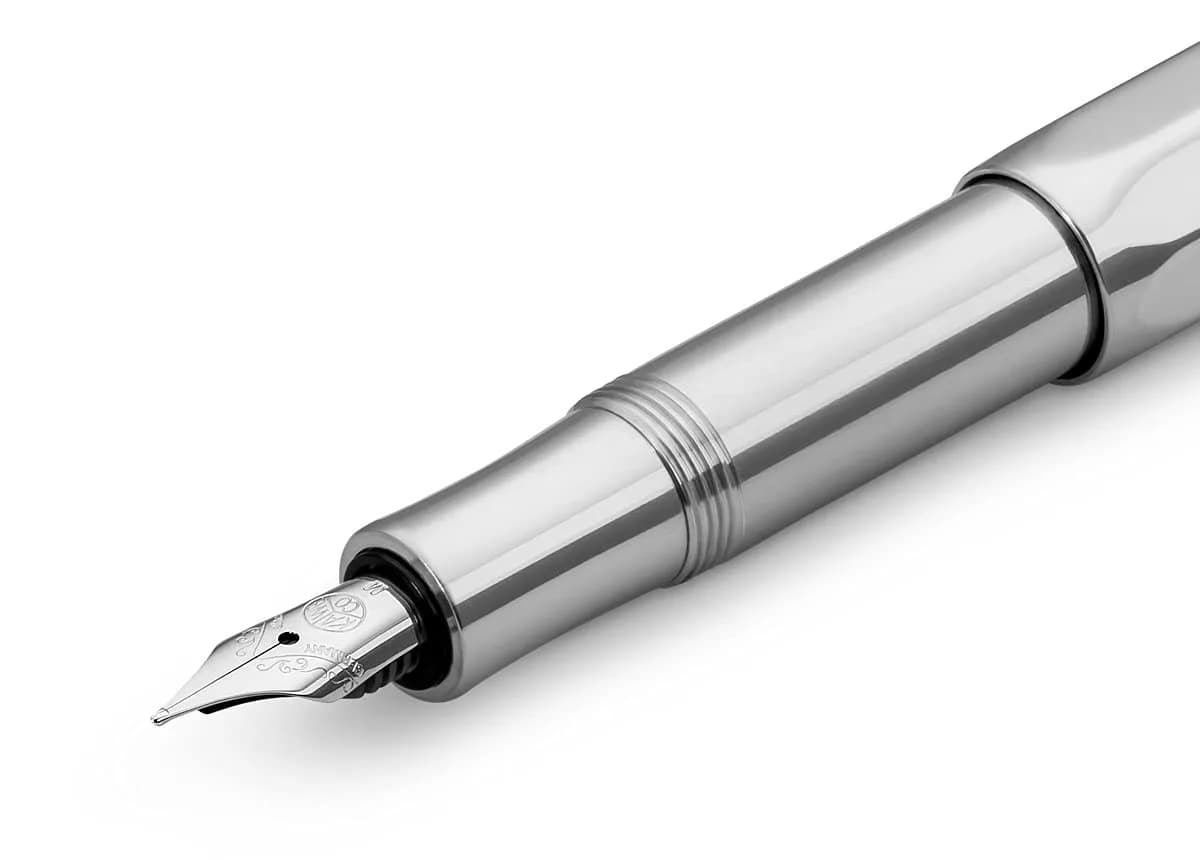 Kaweco AL Sport Fountain Pen Raw M Nib | 13 cm (5.1 in) Aluminium Body - view 3