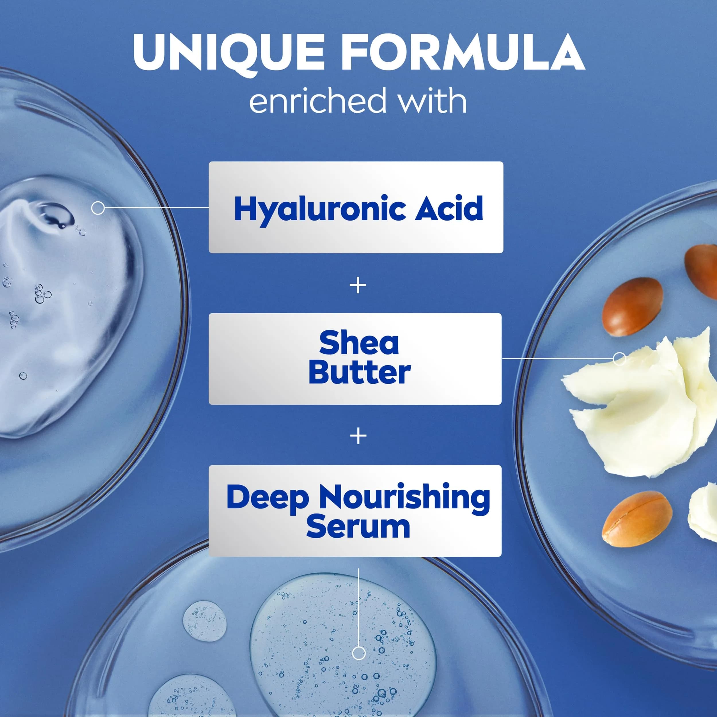 NIVEA Shea Nourish Body Lotion with Shea Butter & Hyaluronic Acid 500ml (16.9 Fl Oz) | 48-Hour Deep Moisture for Dry Skin - view 6