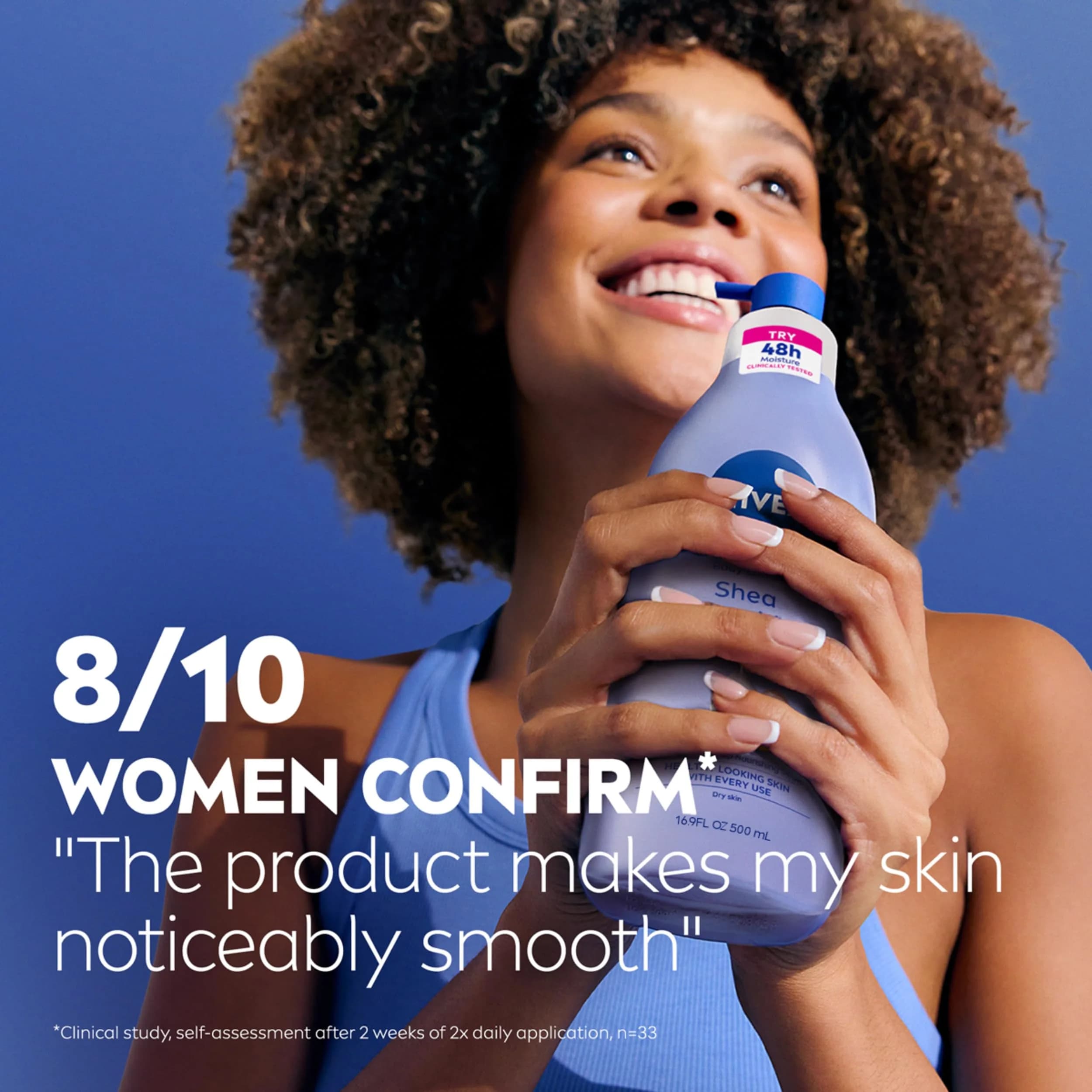 NIVEA Shea Nourish Body Lotion with Shea Butter & Hyaluronic Acid 500ml (16.9 Fl Oz) | 48-Hour Deep Moisture for Dry Skin - view 7