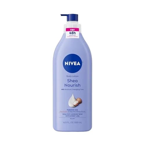NIVEA Shea Nourish Body Lotion with Shea Butter & Hyaluronic Acid 500ml (16.9 Fl Oz) | 48-Hour Deep Moisture for Dry Skin thumbnail 1