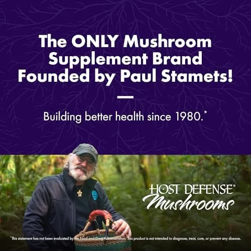 Host Defense Lion's Mane, Brain Support & Focus, 30 Capsules | Supports Memory & Clarity thumbnail 3