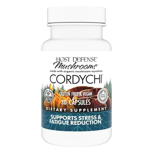 Host Defense CordyChi Capsules, 30 Capsules | Immune & Energy Support with Organic Mushrooms thumbnail 1