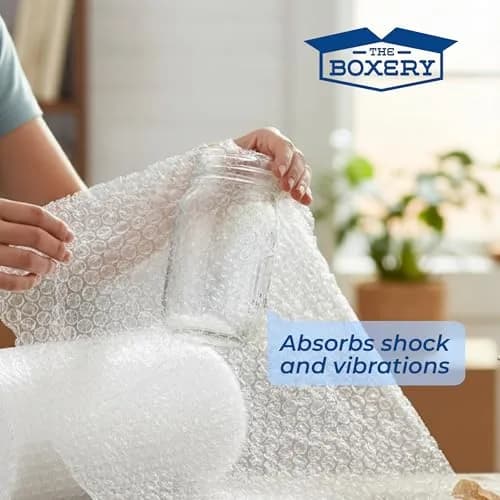 The Boxery Bubble Wrap 12-Inch x 175 Feet | Reliable Shipping Cushioning thumbnail 6