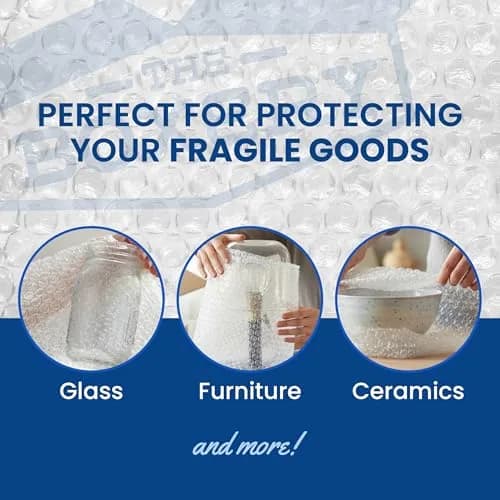 The Boxery Bubble Wrap 12-Inch x 175 Feet | Reliable Shipping Cushioning thumbnail 3