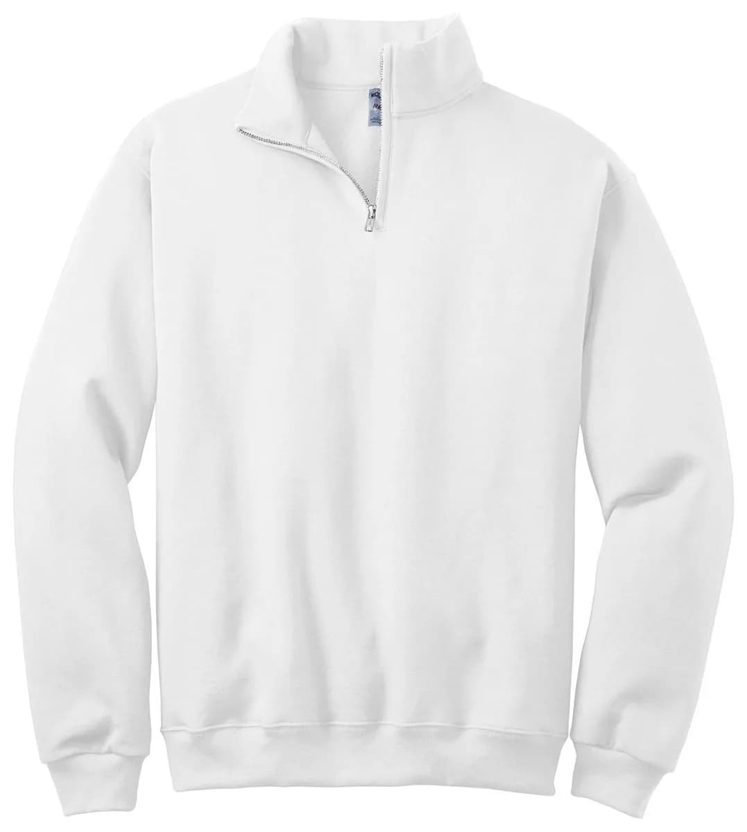Jerzees Sweatshirt S White | 8 oz. 50/50 Cotton-Polyester, Regular Fit, Long Sleeve - main product image