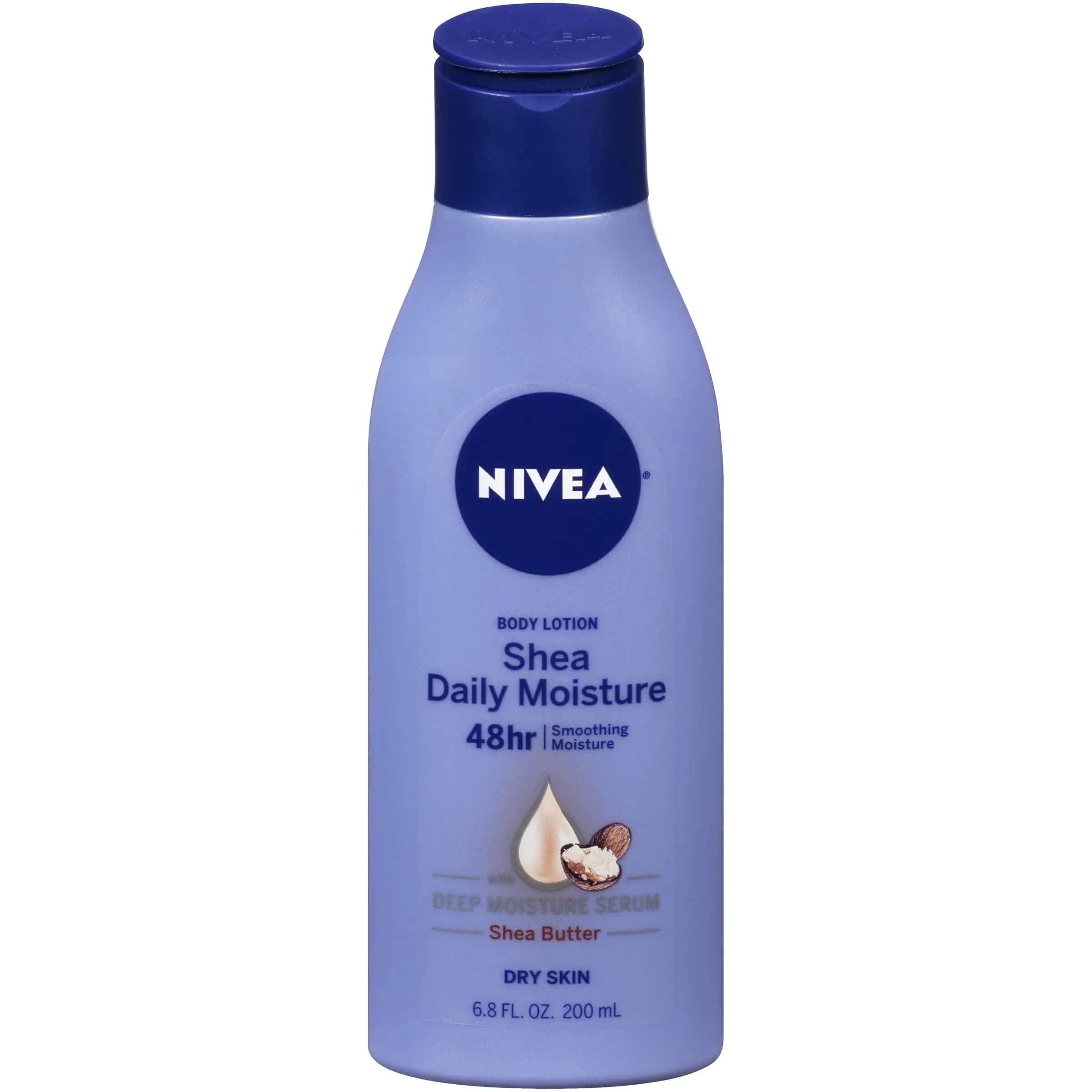 NIVEA Shea Daily Moisture Body Lotion, 6.8 Fl Oz - Hydrating and Nourishing for Everyday Use - main product image
