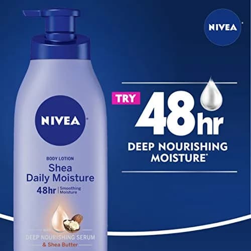 NIVEA Shea Daily Moisture Body Lotion 200ml (6.8 Fl Oz) | Locks in Moisture for 48 Hours thumbnail 4