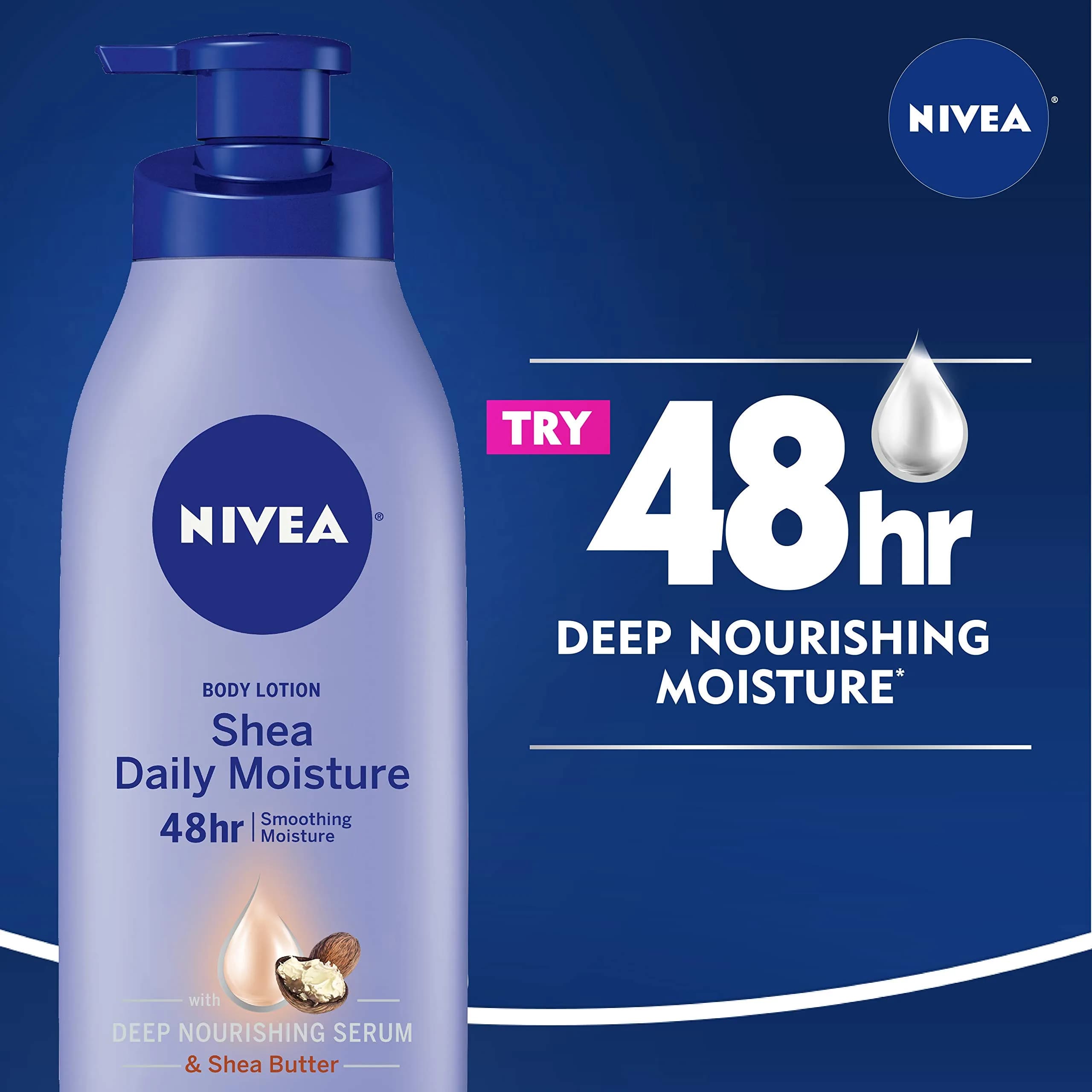 NIVEA Shea Daily Moisture Body Lotion, 6.8 Fl Oz - Hydrating and Nourishing for Everyday Use - view 4
