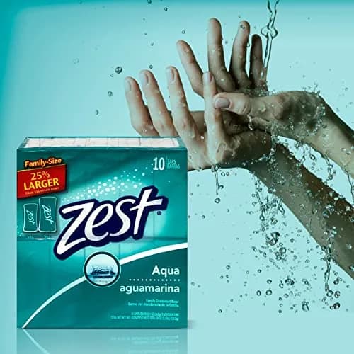 Zest Aqua Moisturizing Bar Soap 156g (5 oz) | Refreshing Scent, All Skin Types thumbnail 3
