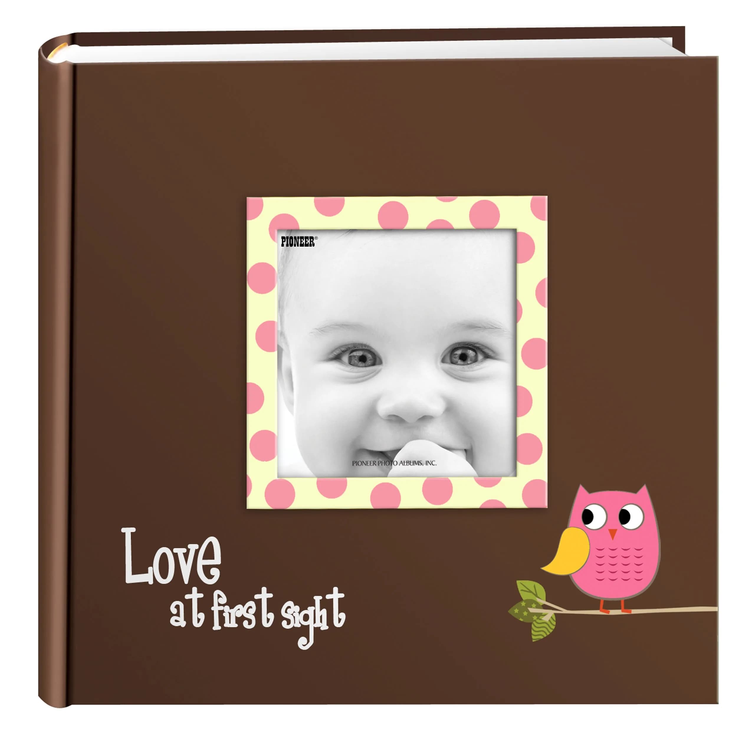 Pioneer Photo Albums EV-246FB/O 200-Pocket Baby Owl Photo Album | Pink 4 x 6 Inch — Pink