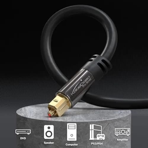KabelDirekt TOSLINK Optical Audio Cable 4.57m (15ft) | Interference-Free Digital Sound for Home Theater thumbnail 2