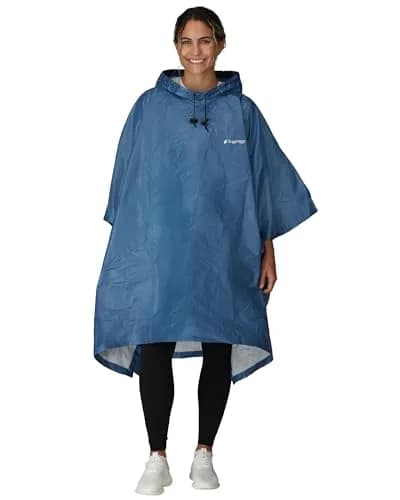 FROGG TOGGS Ultra-Lite2 Reusable Waterproof Breathable Poncho Blue One Size | Lightweight Rain Protection for Active Use thumbnail 1