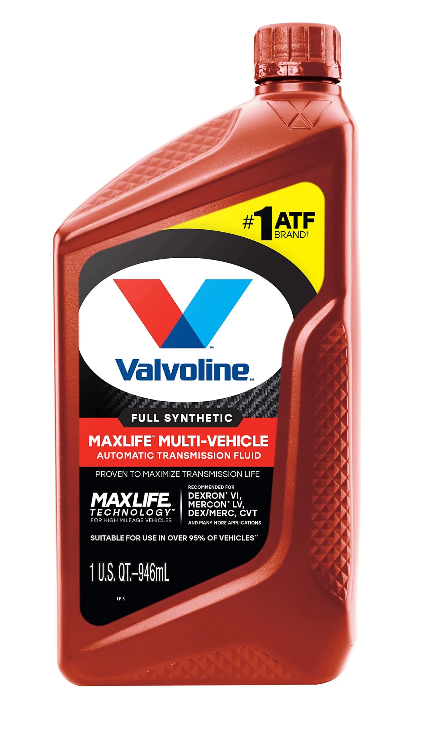 Valvoline Multi-Vehicle Full Synthetic ATF 6 x 946ml (6 x 32 Fl Oz) | Advanced Additives for Transmission Life - view 2
