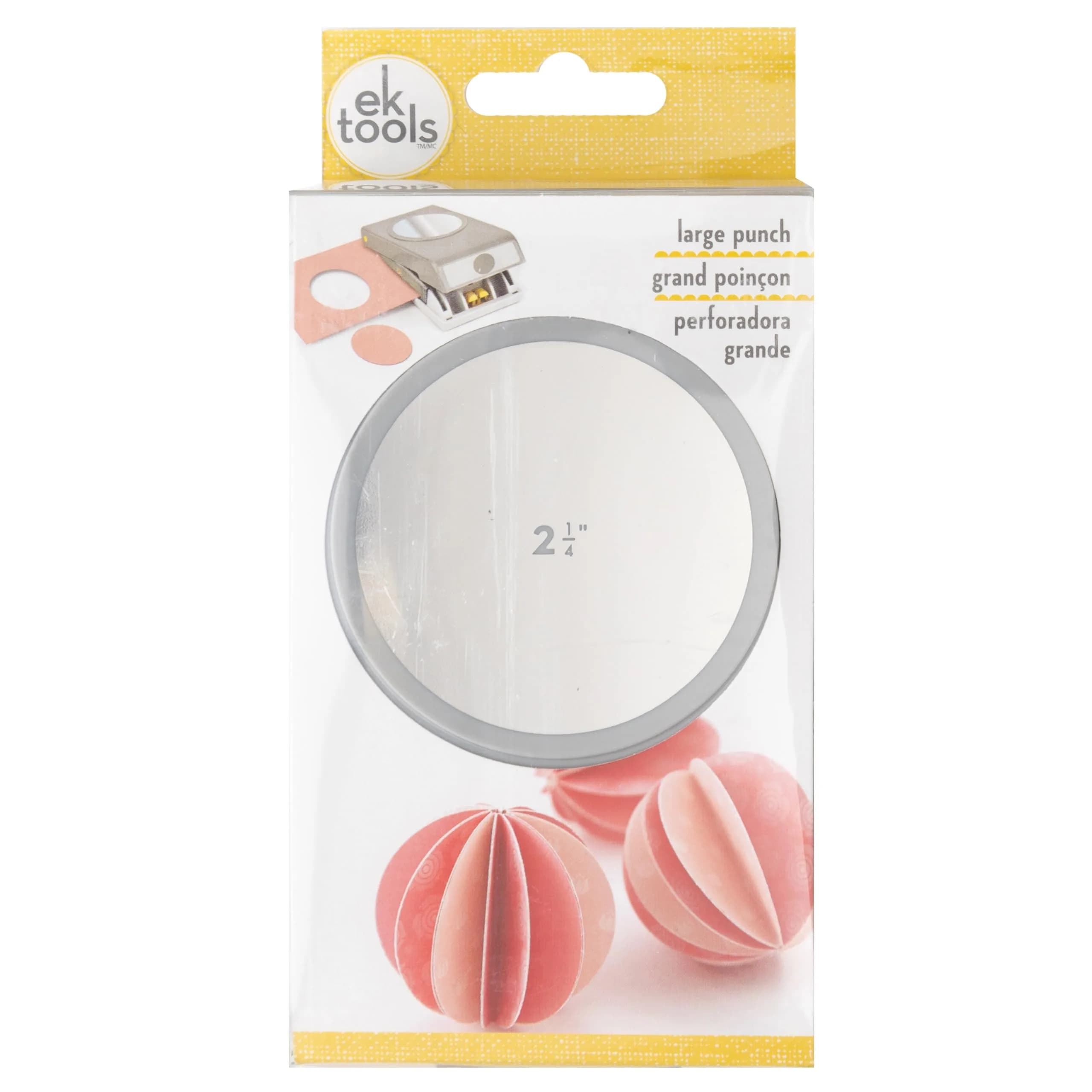 EK Tools 1/2-Inch Circle Punch - White | Safety Lock for Crafts & Cards - view 2